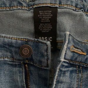 Mossimo low rise skinny jeans 18S/C
